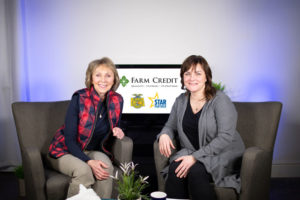 Jean Johnson (left) joined ND FFA Foundation Executive Director Tam Maddock (right) on Giving Hearts Day 2019 to talk about the new partnership and the future of the North Dakota FFA.